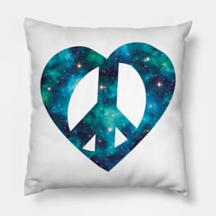 Peace, Love, Space Pillow