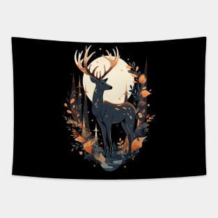 Cottagecore Deer Ugly Christmas Men Kids Women Christmas Tapestry