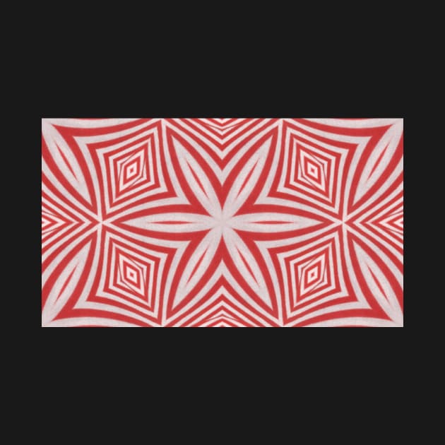 Red and white Sea star pattern by mivpiv