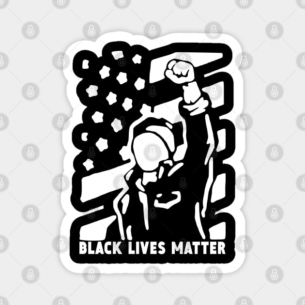 Black Lives Matter Political Peaceful Protest Attire Magnet by Pattern Plans