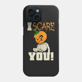 Halloween - I Scare You with Eddie the spooky Skeleton Phone Case