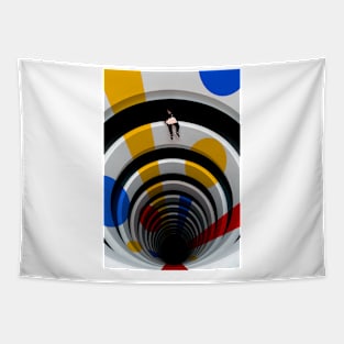 Bauhaus Vortex Tapestry