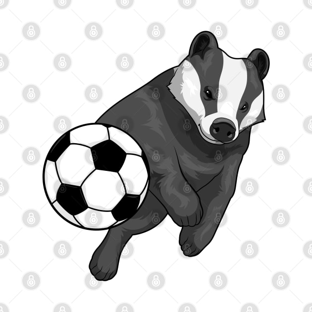 Honey badger Soccer player Soccer by Markus Schnabel