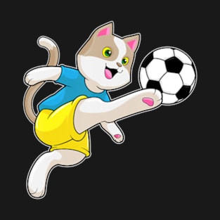 Cat Soccer Player Soccer Sports T-Shirt