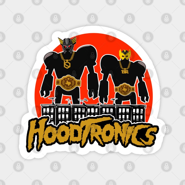 HOODTRONICS TAG TEAM Magnet by AnalogJunkieStudio