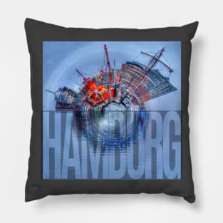 Tiny Planet Hamburg Pillow