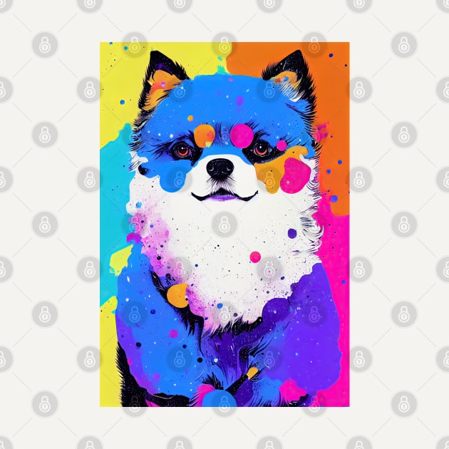 Colorful pomeranian by etherElric