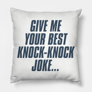 National Knock Knock Joke Day – October 31 Pillow