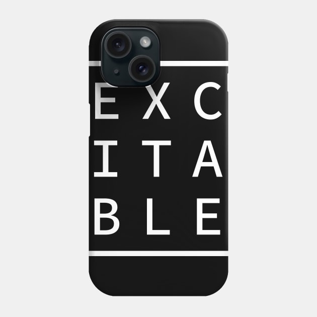 EXCITABLE Define Me Word Simple Classic Square Box Phone Case by porcodiseno