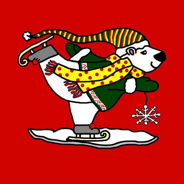 Skating Polar Bear by imphavok