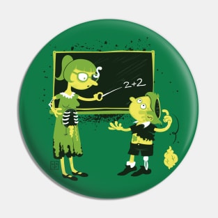 Zombie School Pin