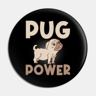 PUG POWER Cute Put Lovers Pin