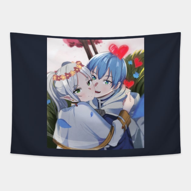 Frieren and himmel Tapestry by Berrycupcakes