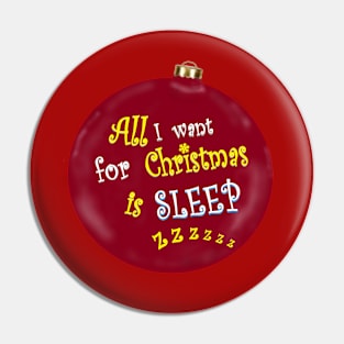 All I want for Christmas Pin