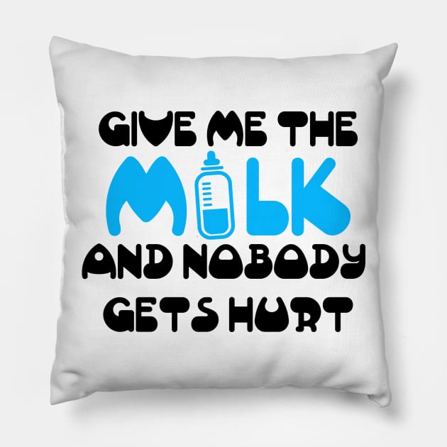 Give me the milk and nobody gets hurt Pillow by nektarinchen