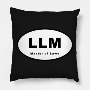 LLM (Master of Laws / Latin Legum Magister) Oval Pillow