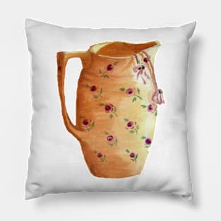 Pitcher with purple cyclamen Pillow