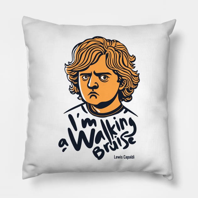 I am a walking bruise Pillow by BAJAJU