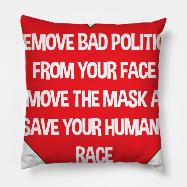 bad politics 2 Pillow by James P. Manning