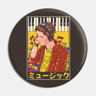 No Music No Life Pin