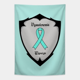 Dysautonomia Warrior Shield Tapestry