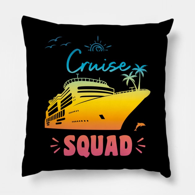 Cruise Squad Pillow by Xtian Dela ✅