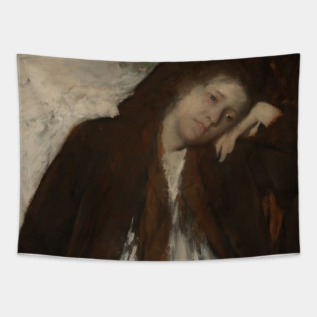 The Convalescent by Edgar Degas Tapestry by Classic Art Stall