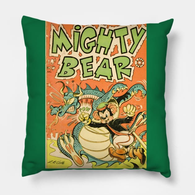 VINTAGE 40S MOUSE DRAGON COMICS Pillow by DAZu