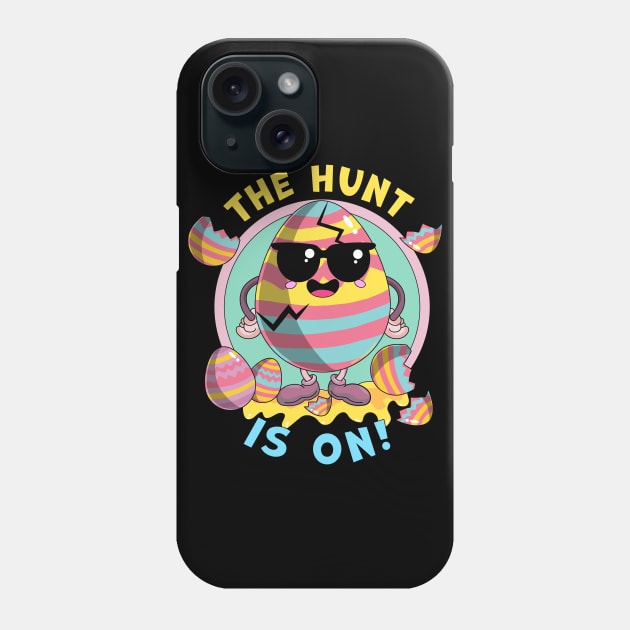 The Egg Hunt Is On - Funny Easter Phone Case by OrangeMonkeyArt