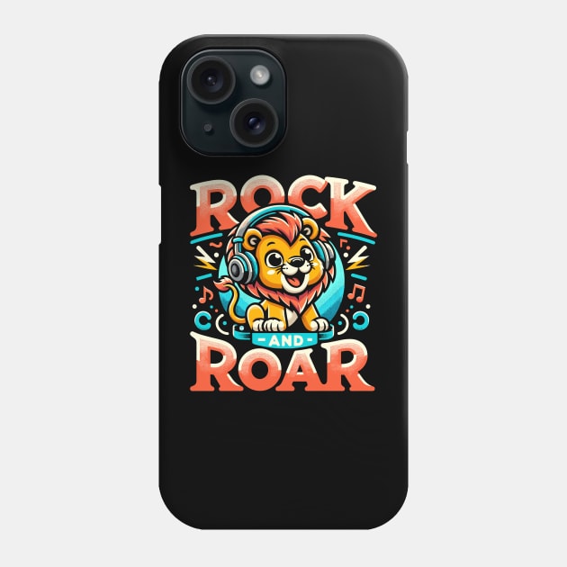 Rock And Roar Music Lover Phone Case by Cosmo Gazoo
