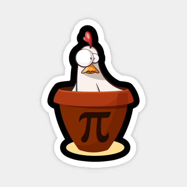 Chicken Pot Pie Shirt Magnet by mdshalam