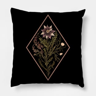 Gothic Diamond Flower Pillow