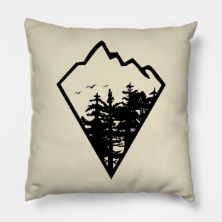 mountain diamond Pillow