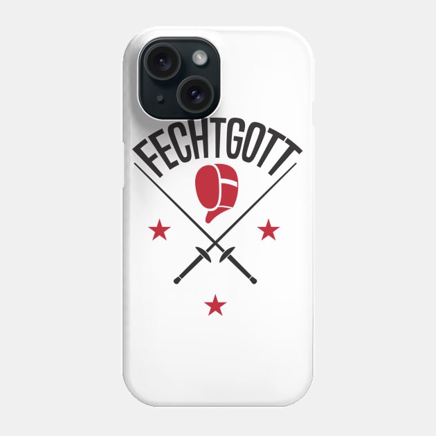 Fechtgott (black) Phone Case by nektarinchen