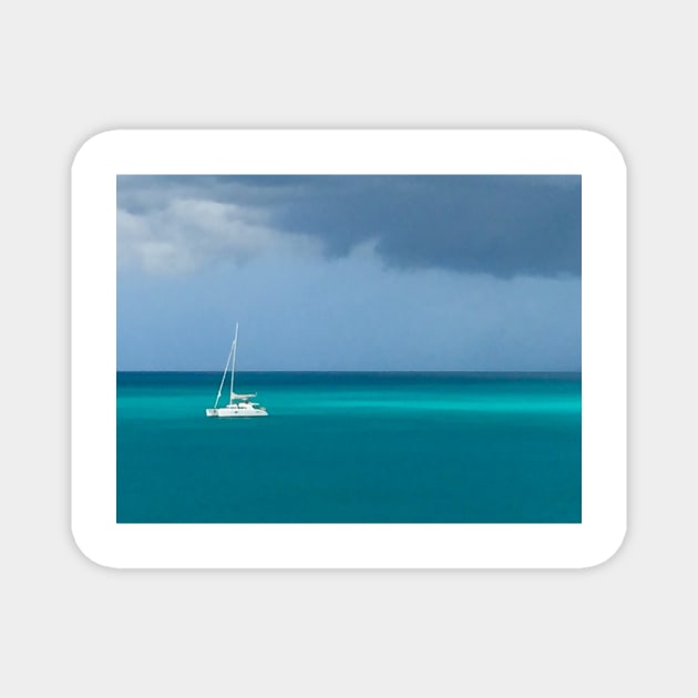 Catamaran in Antigua Magnet by ephotocard