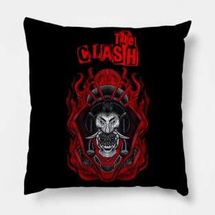 the clash combat rock Pillow