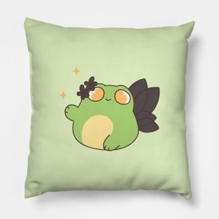 The Frog Fairy (Black) Pillow