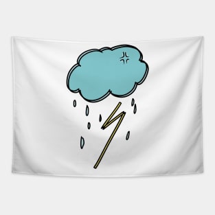 Cloud Rainy Thunder Hand Drawing Tapestry