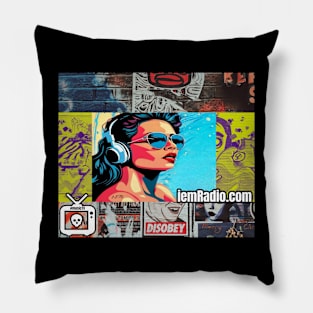 IEM Radio Design Indie Music Radio Station Pillow