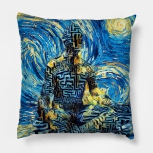 Meditation Abstract Painting Pillow