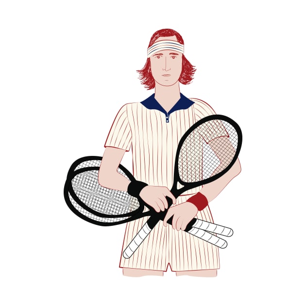 Richie Tenenbaum tenis - Wes Anderson by mujeresponja