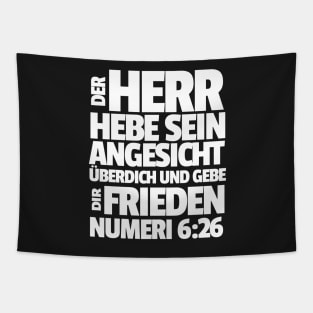 Numbers 6-26 His Face Shine Toward You German Tapestry