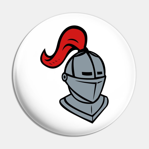 Knight Helmet Logo Pin by AnotherOne