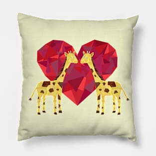 Giraffe Lovers Pillow