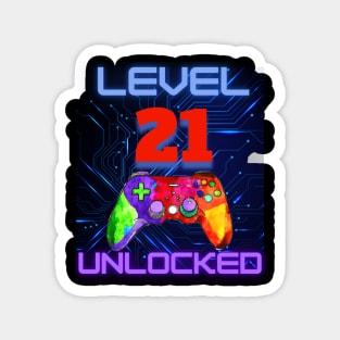 Level Unlocked Ultimate Gamer Graphic “3” Magnet