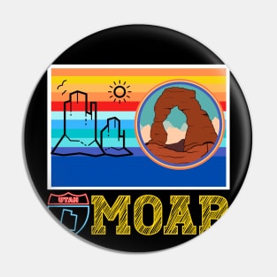 Moab Utah graphic Pin