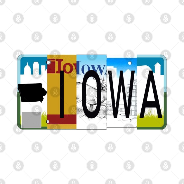 Iowa License Plates by stermitkermit