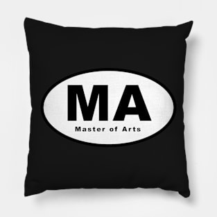 MA (Master of Arts) Oval Pillow