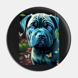 Glowy Cane Corso Puppy Pin