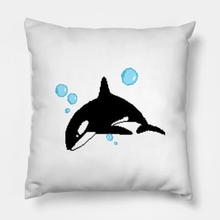 Pixelart Orca Pillow